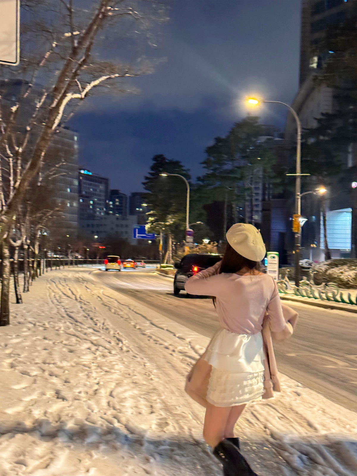 < M A D E > Snowfield Patched Top