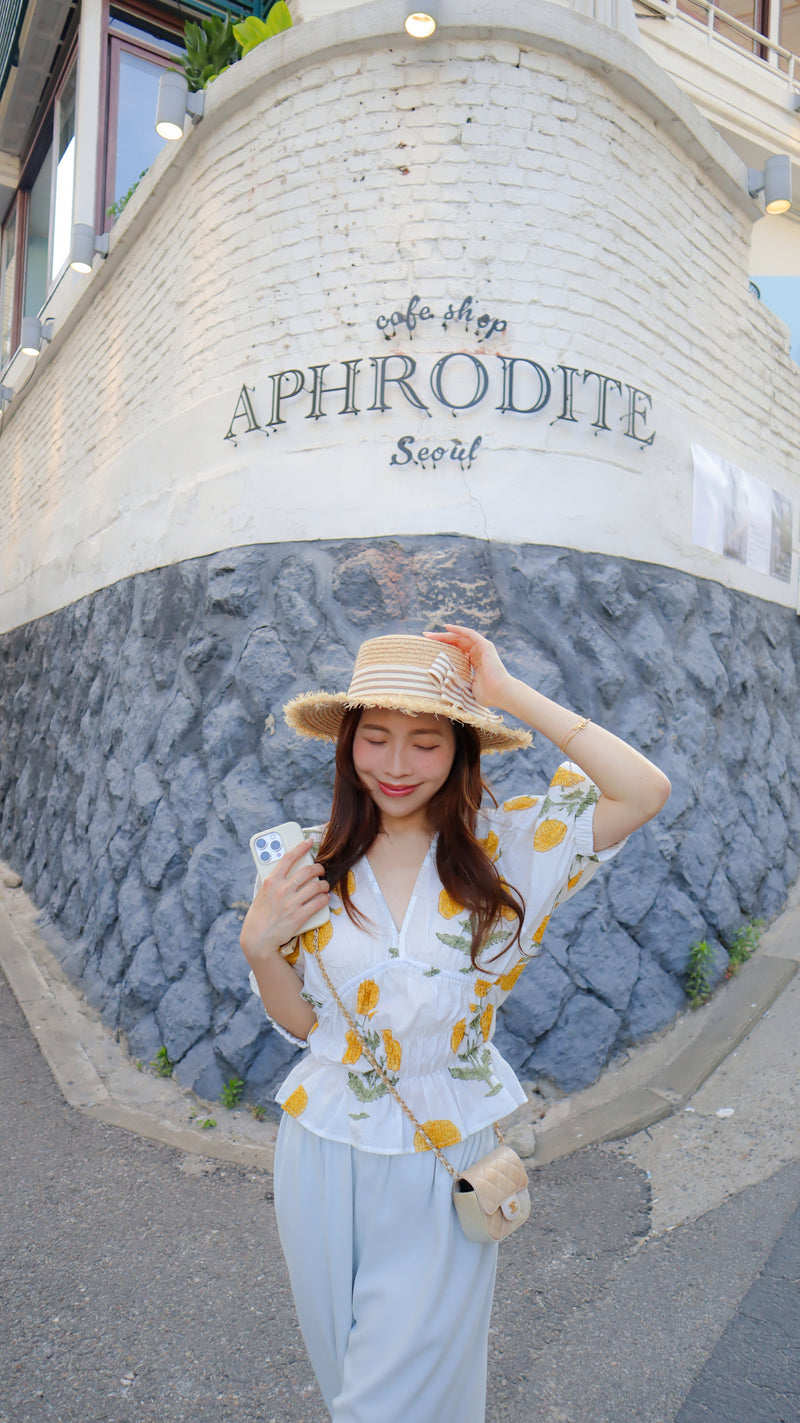 Tropical Island Cotton Blouse
