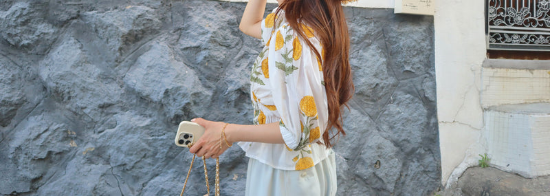 Tropical Island Cotton Blouse
