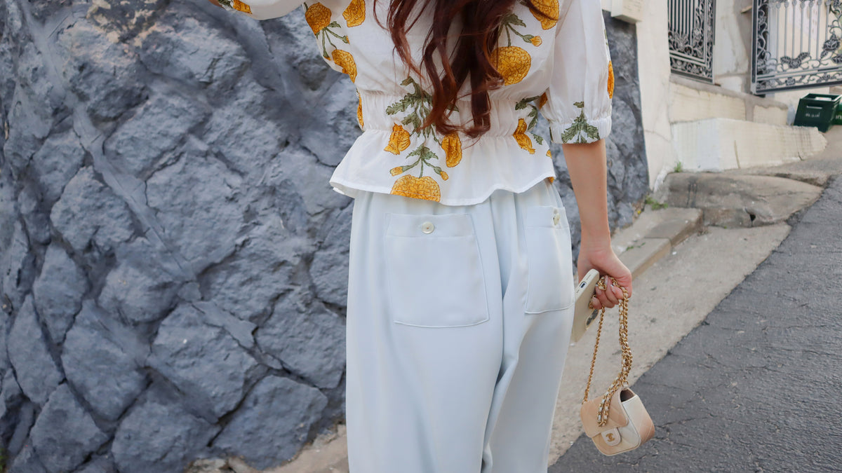 Tropical Island Cotton Blouse