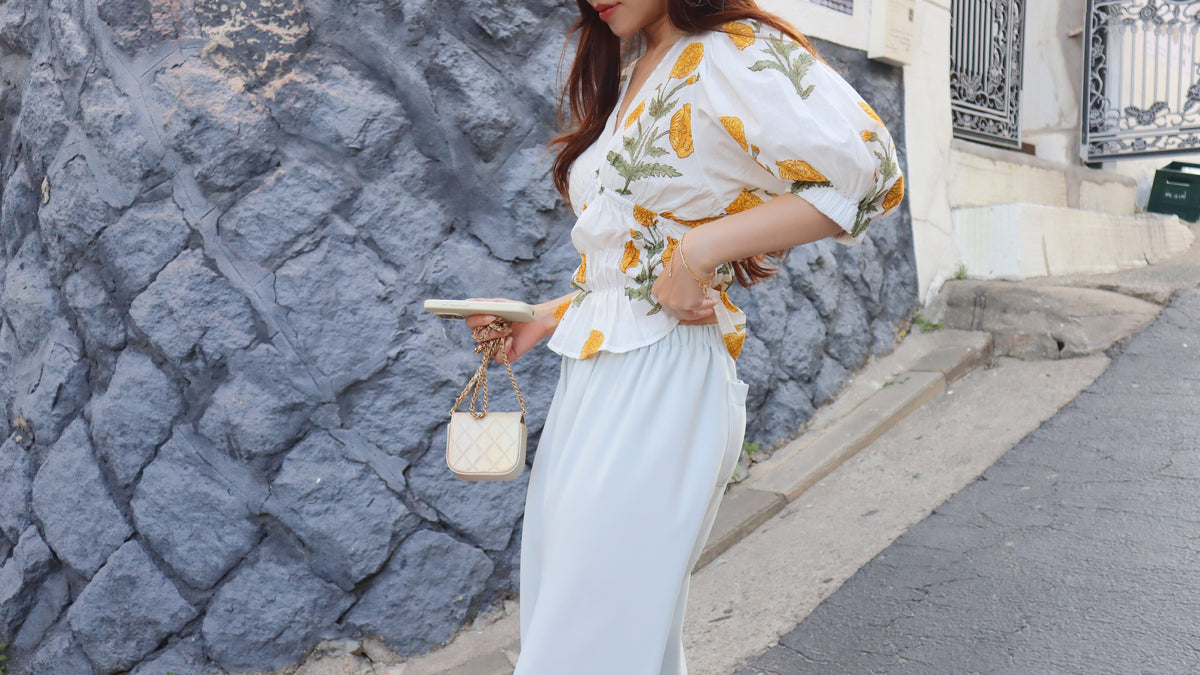 Tropical Island Cotton Blouse