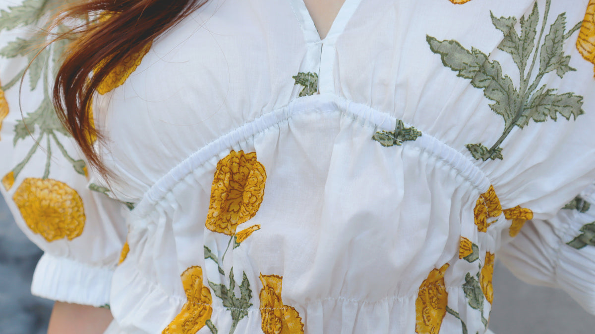 Tropical Island Cotton Blouse