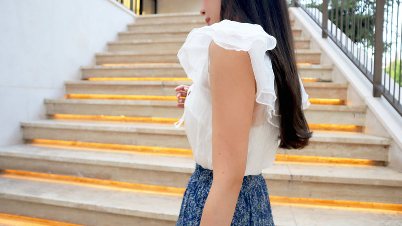 < M A D E > Morning Sailor Sheer Blouse