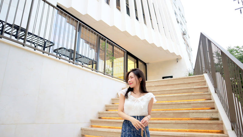 < M A D E > Morning Sailor Sheer Blouse