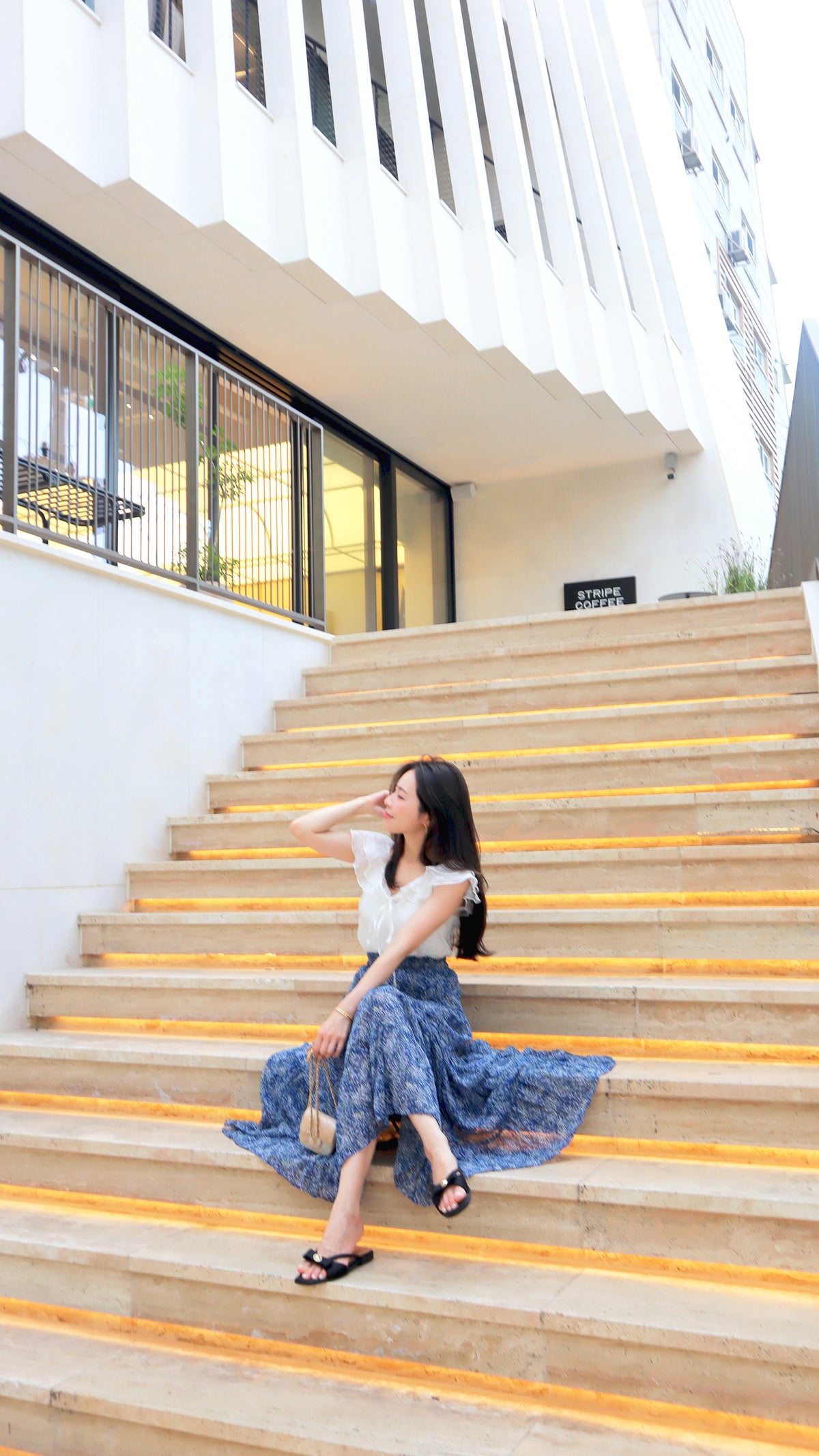 < M A D E > Morning Sailor Sheer Blouse