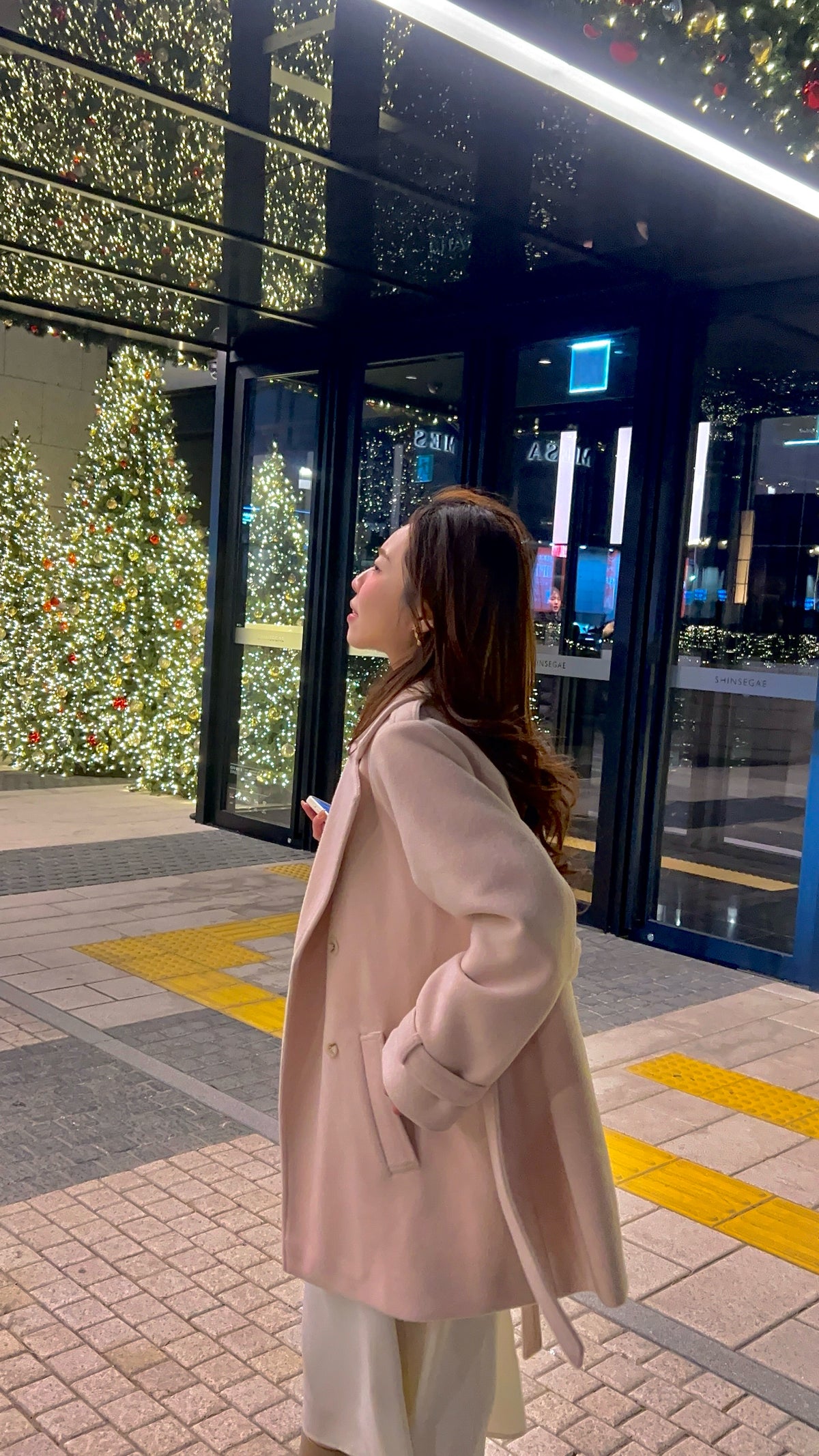 < M A D E > Sugar Blush Woollen Midi Coat