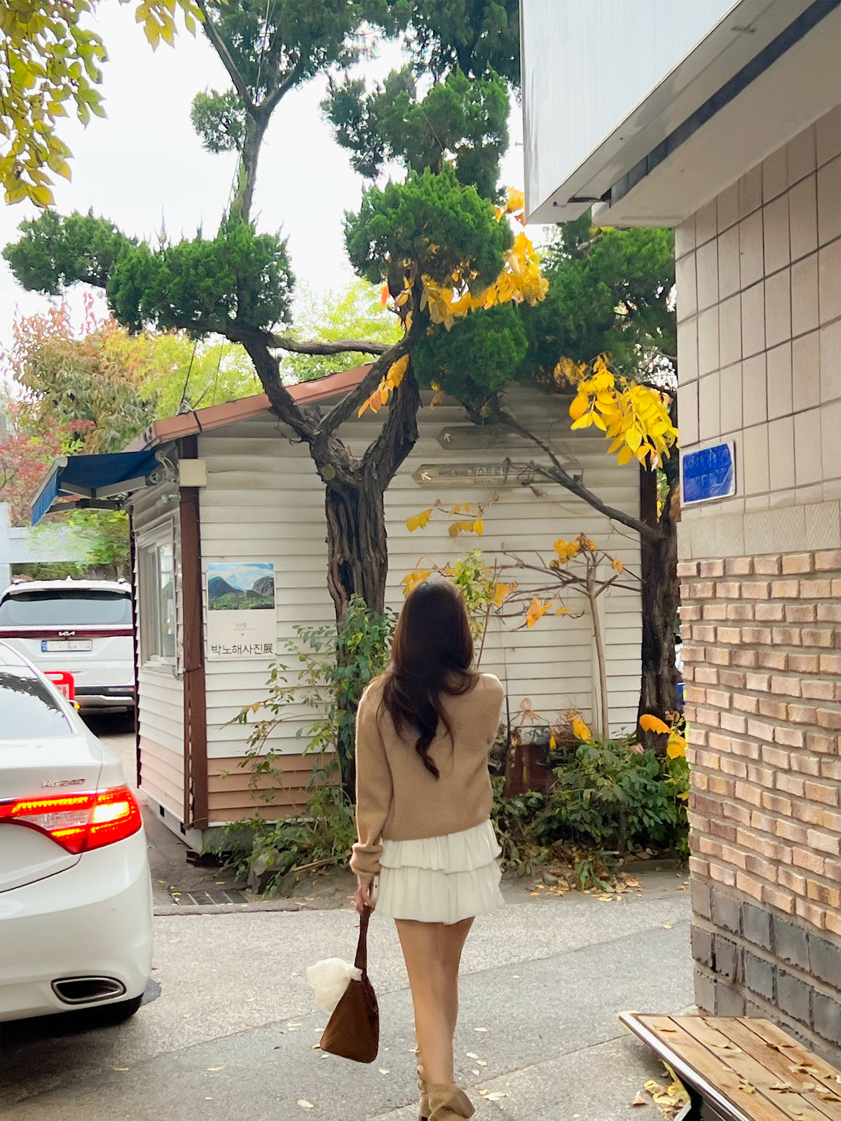 Vanilla Cloud Velvet Mini Skirt