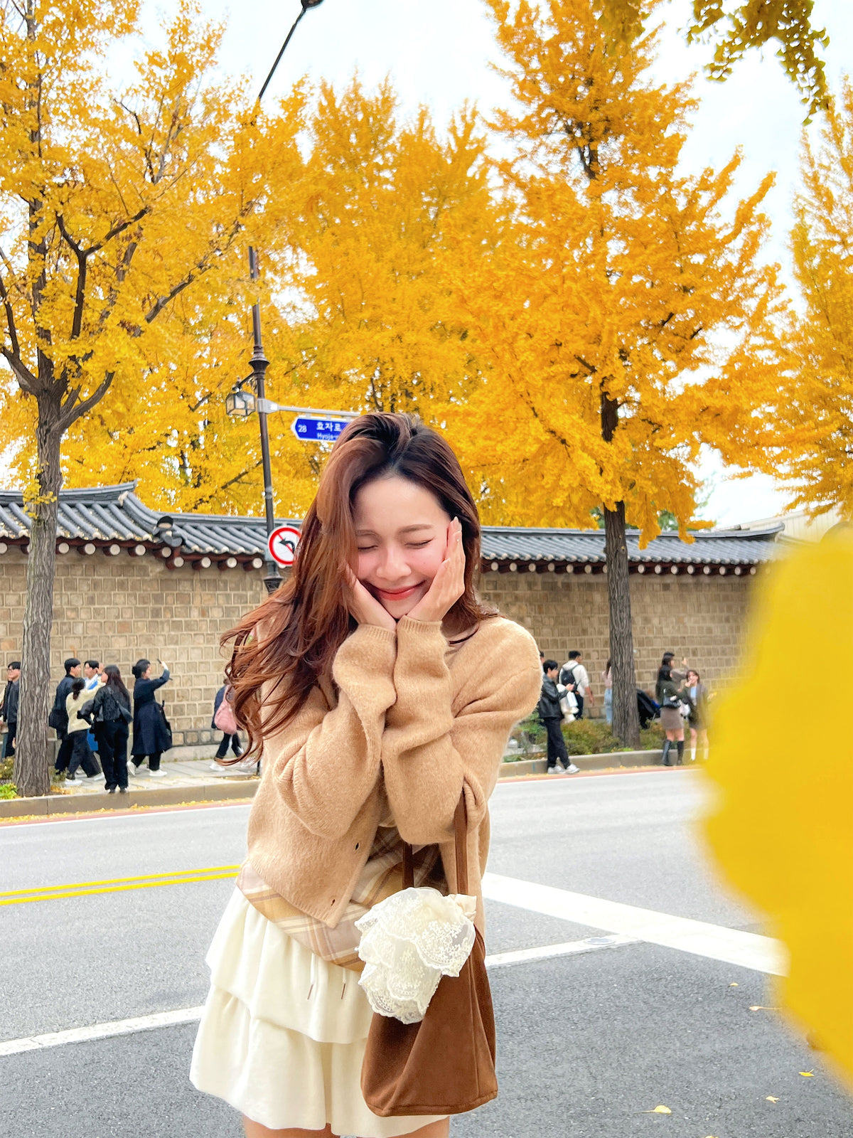 Vanilla Cloud Velvet Mini Skirt