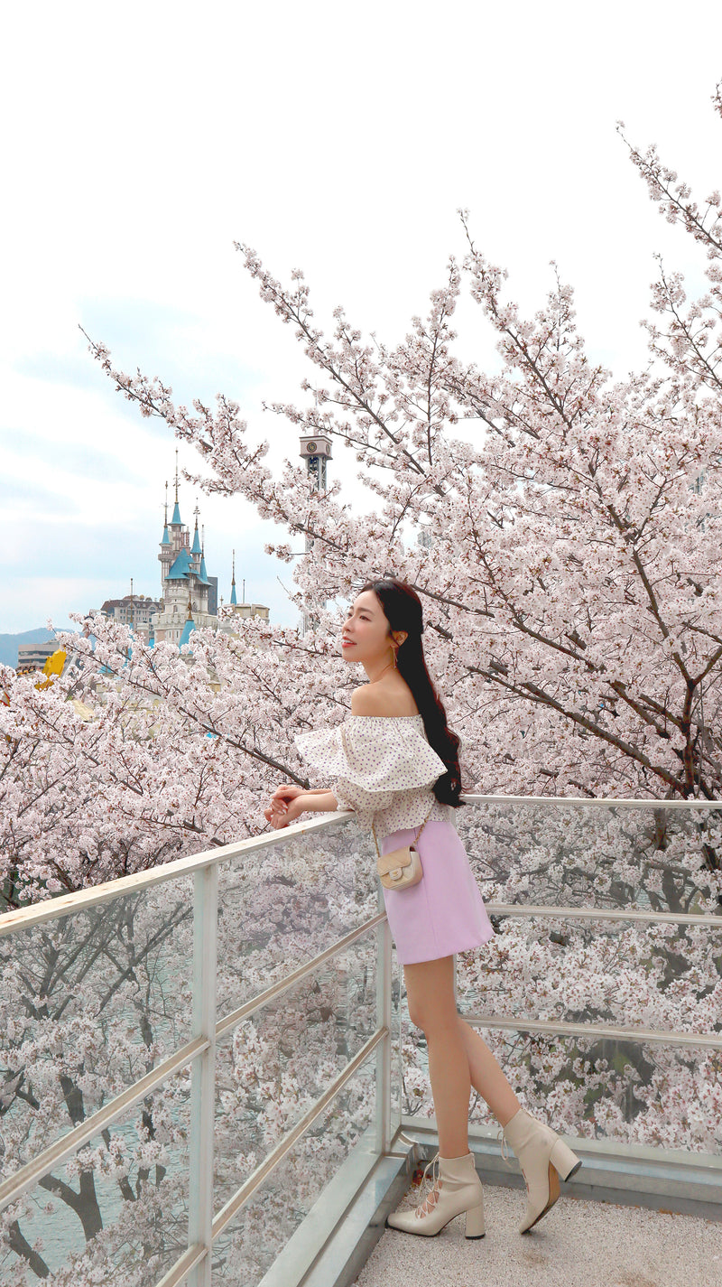 Flying To The Pink Blossom Blouse