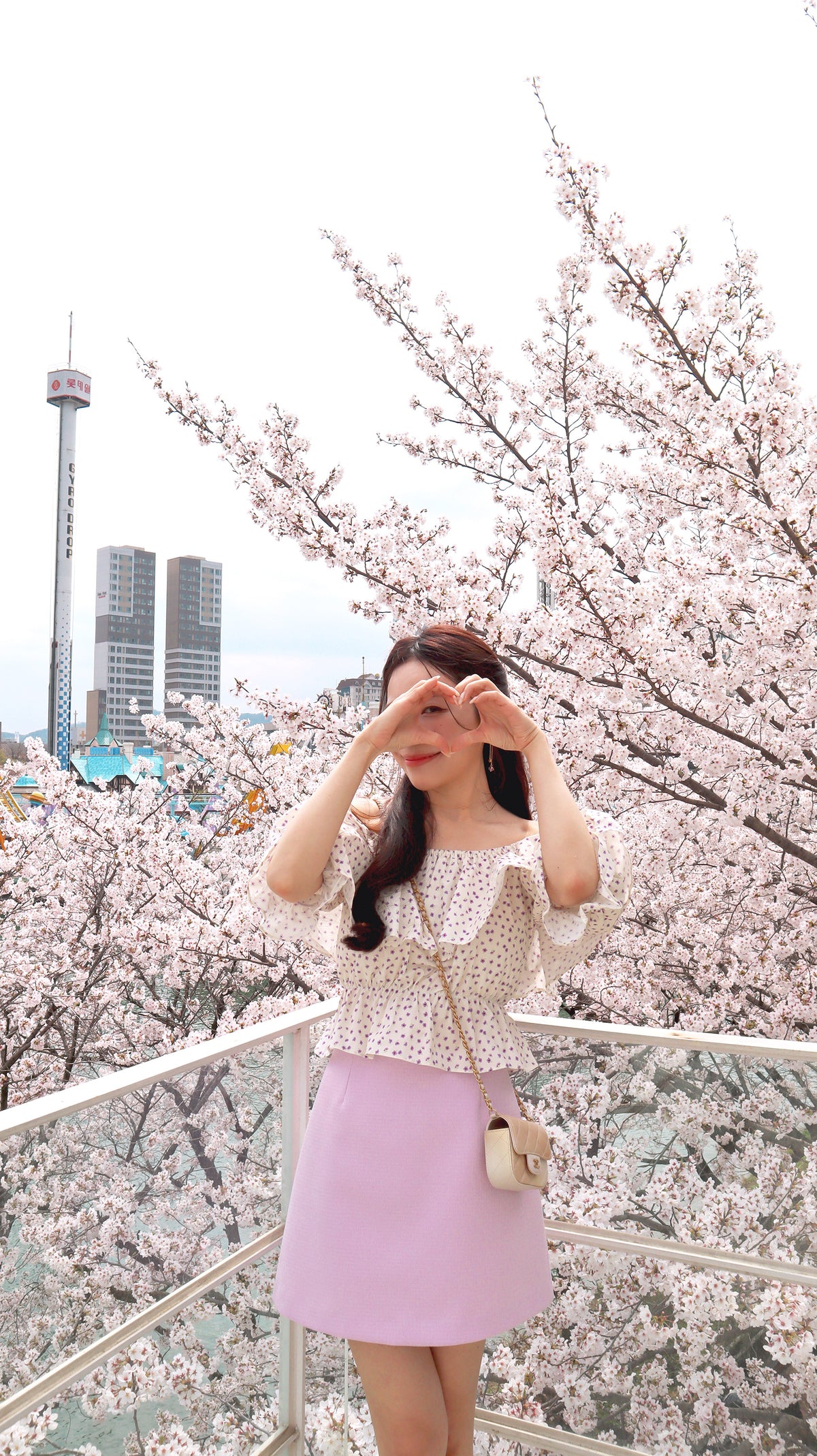 Flying To The Pink Blossom Blouse