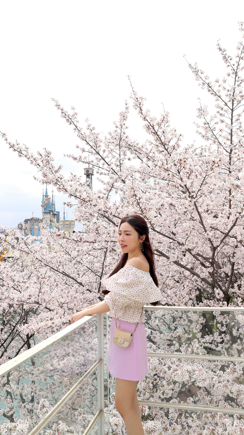 Flying To The Pink Blossom Blouse