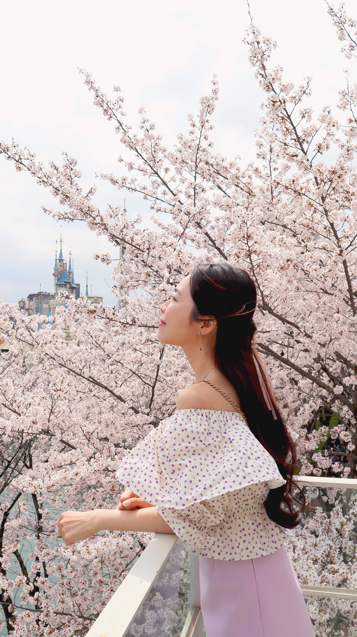 Flying To The Pink Blossom Blouse