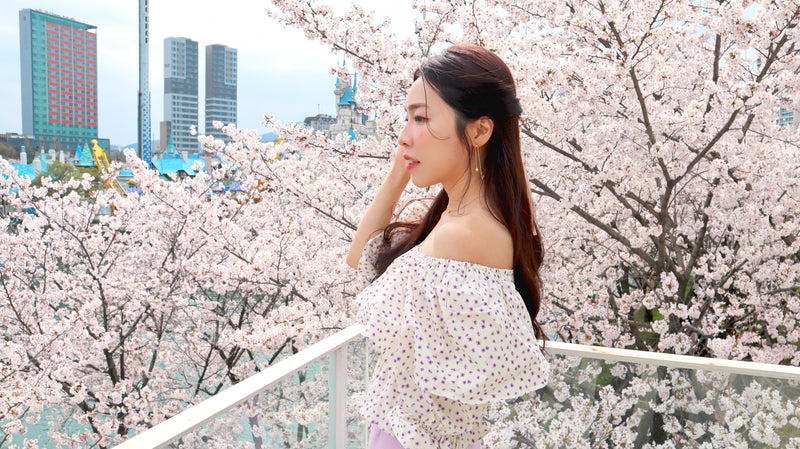 Flying To The Pink Blossom Blouse