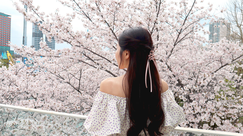 Flying To The Pink Blossom Blouse