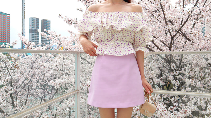 Flying To The Pink Blossom Blouse