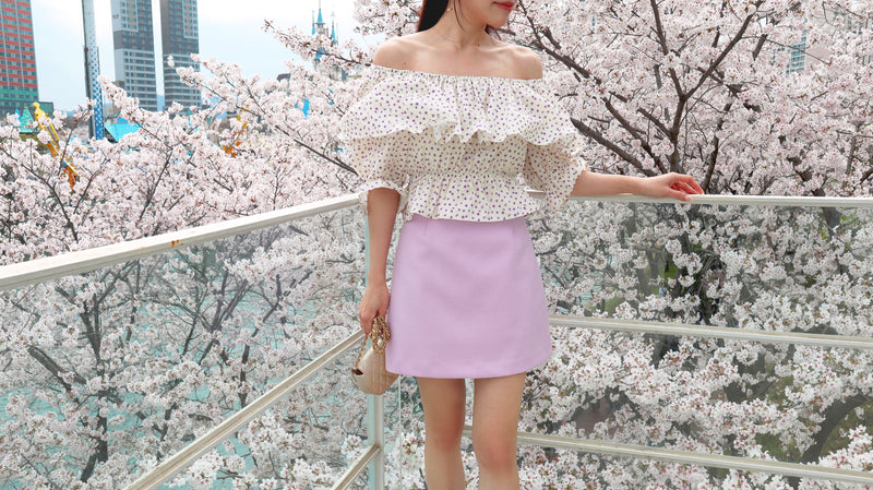 Flying To The Pink Blossom Blouse