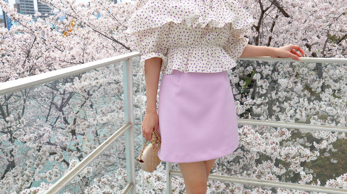 Flying To The Pink Blossom Blouse