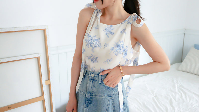 < M A D E > The Porcelain Silky Vest