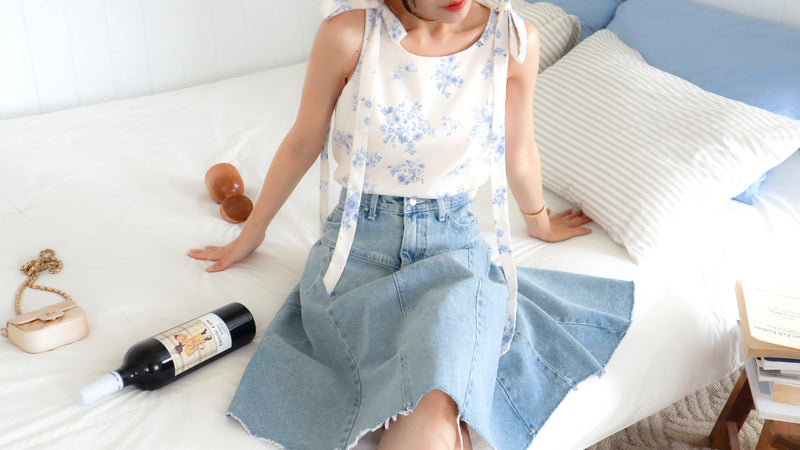 < M A D E > The Porcelain Silky Vest