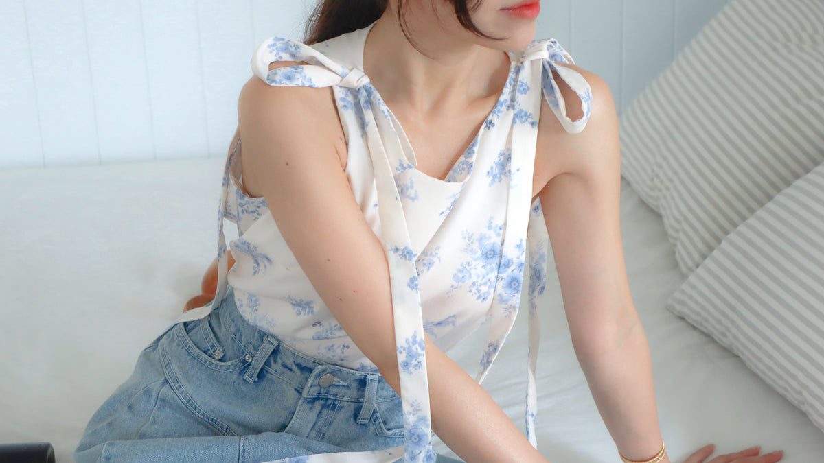 < M A D E > The Porcelain Silky Vest