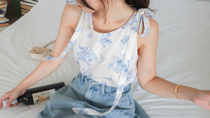 < M A D E > The Porcelain Silky Vest