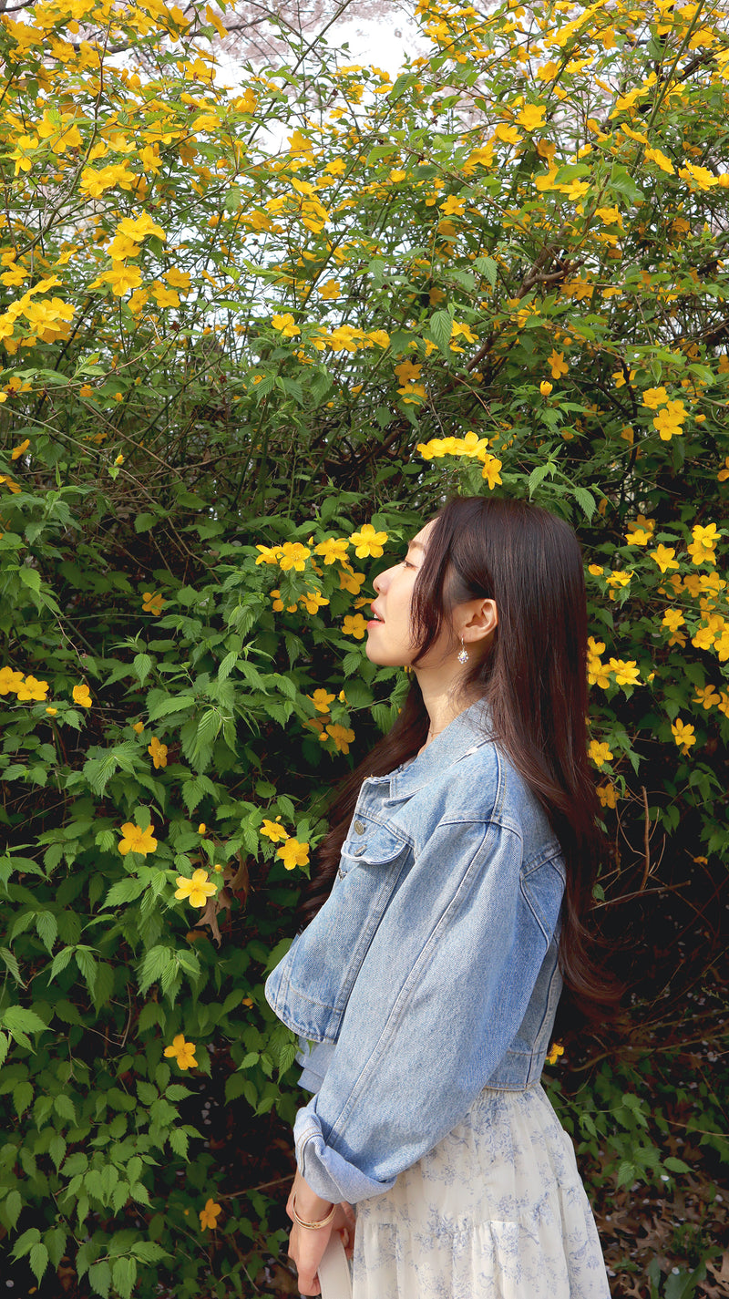 Petite Cropped Denim Jacket