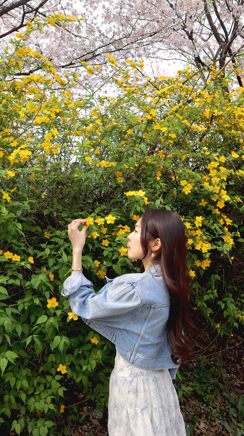 Petite Cropped Denim Jacket