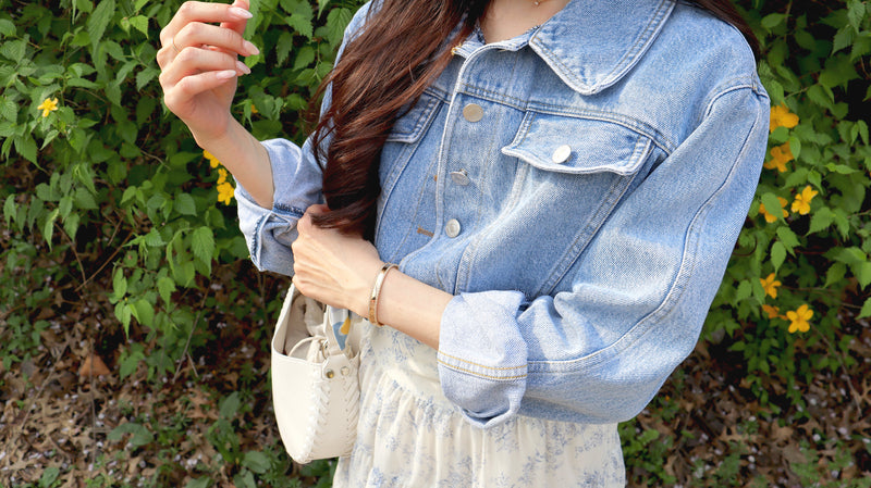 Petite Cropped Denim Jacket