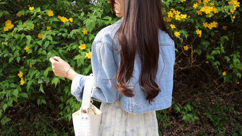 Petite Cropped Denim Jacket