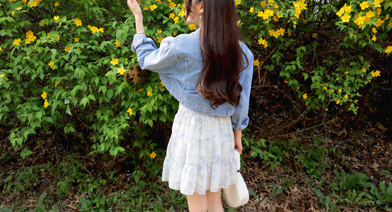 Petite Cropped Denim Jacket