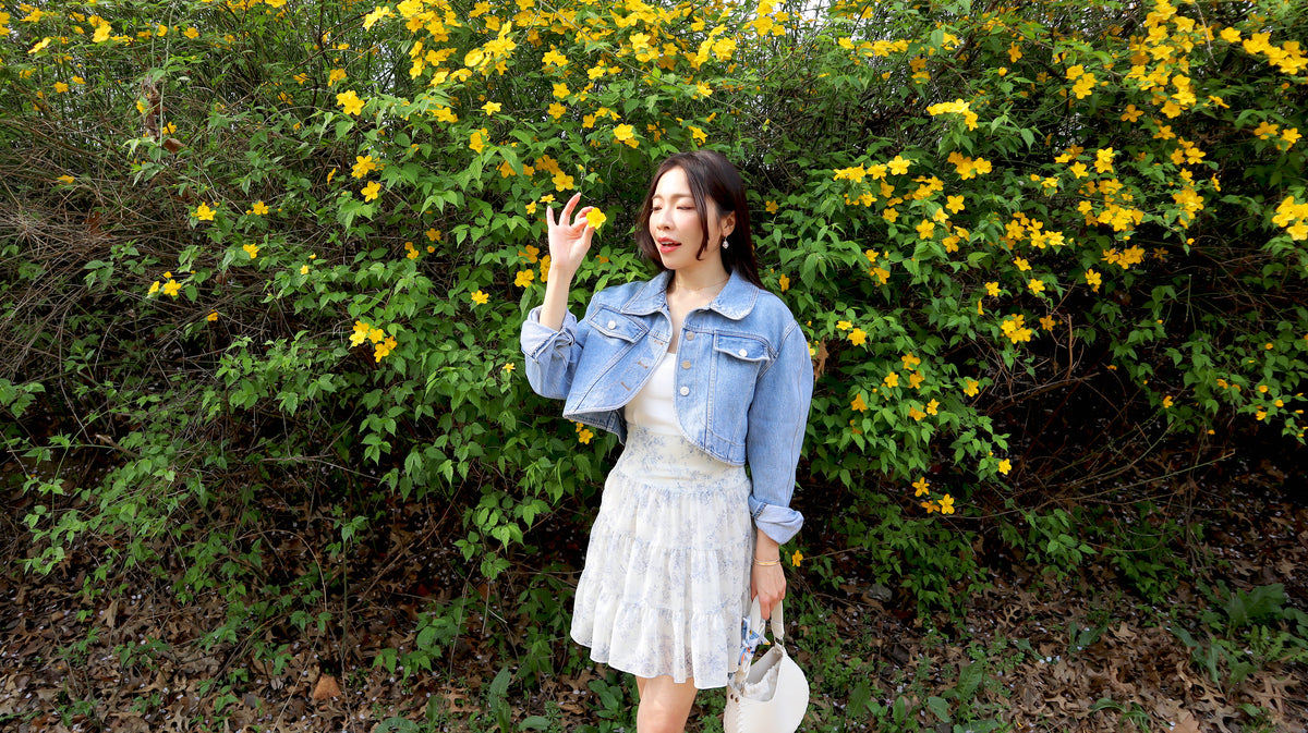 Petite Cropped Denim Jacket