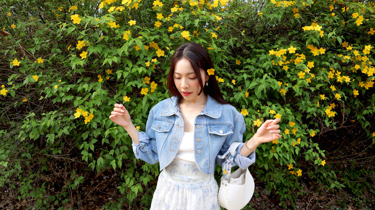 Petite Cropped Denim Jacket