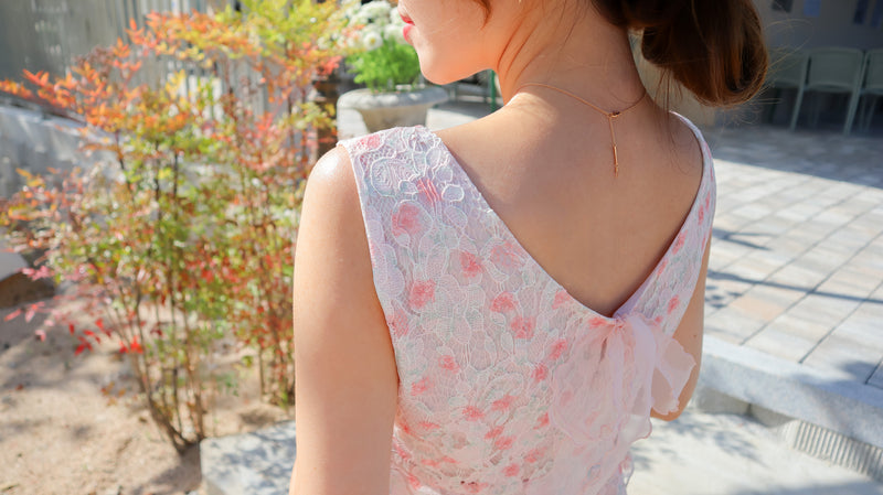 < M A D E > The Rosy Pop Lace Top