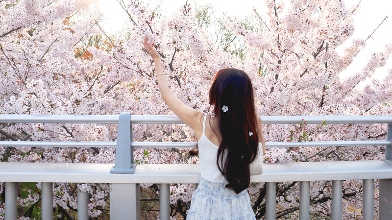 < M A D E > Blue Porcelain Mini Skirt