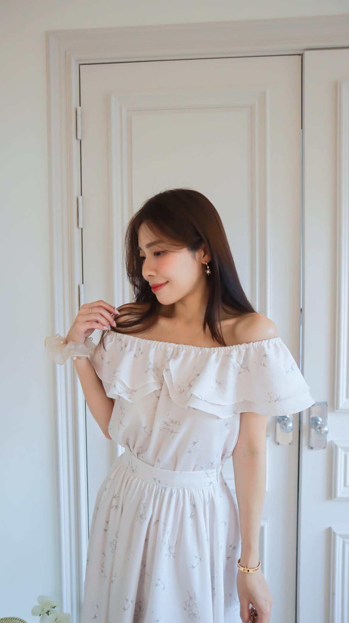 < M A D E > Blooming Flare Blouse