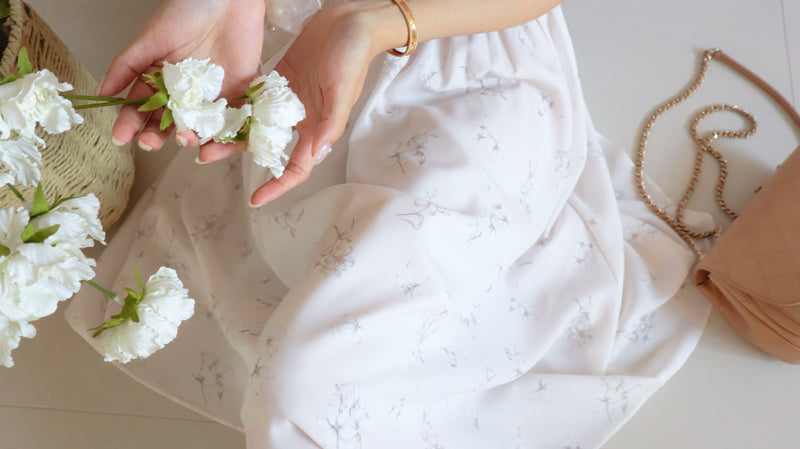 < M A D E > Blooming Flare Irregular Skirt