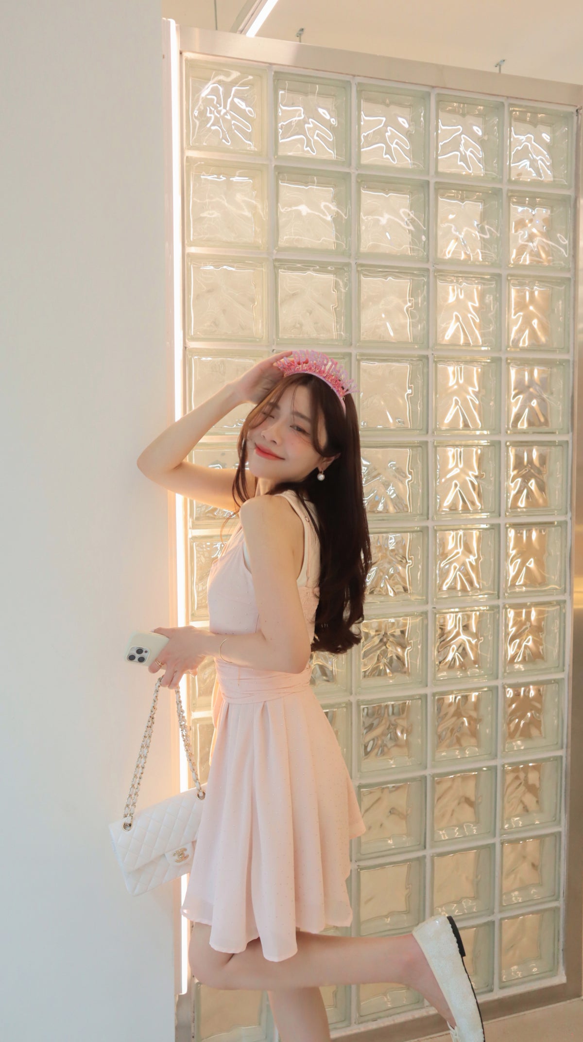 < M A D E > Foil Dotted One-piece