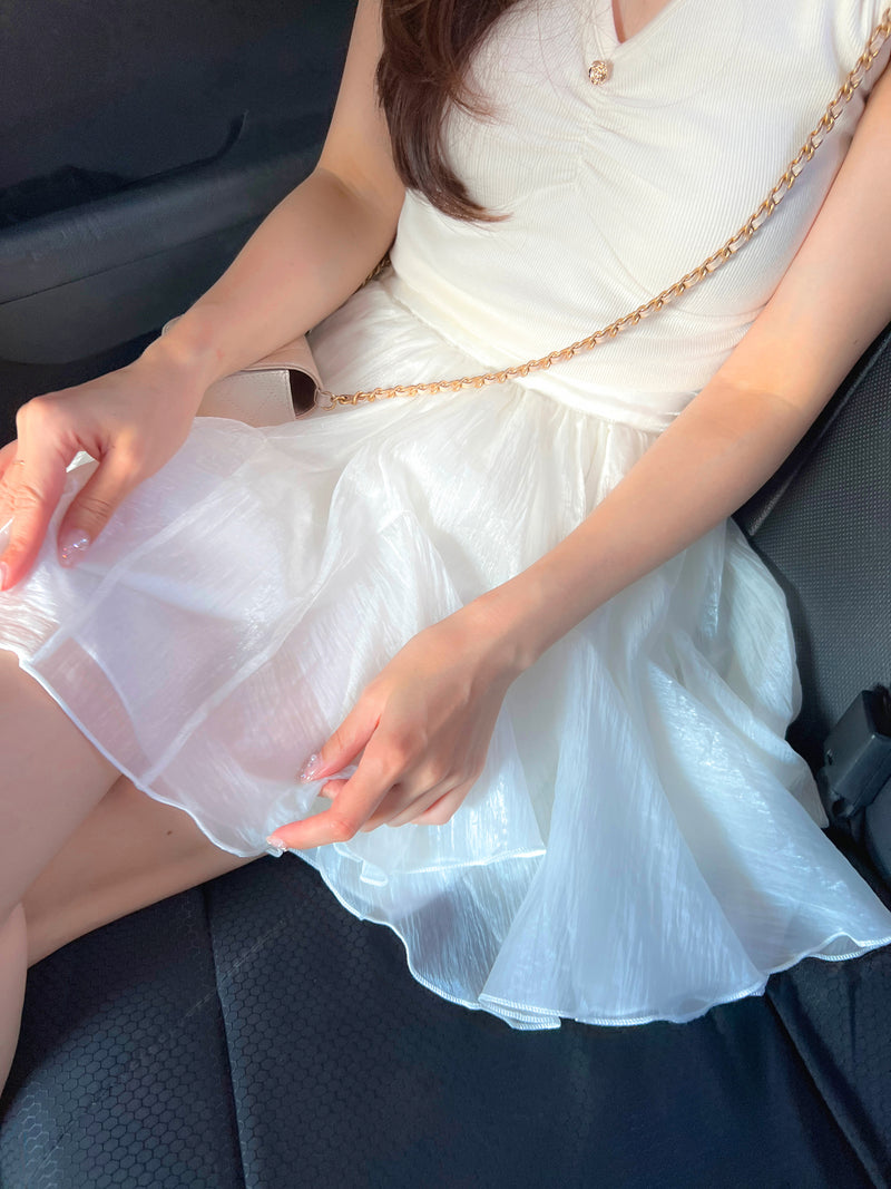 < M A D E > The Crinkle Tulle Skirt