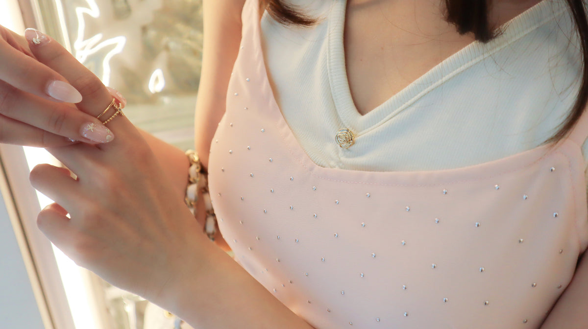 < M A D E > Foil Dotted One-piece