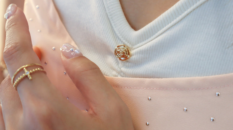< M A D E > Foil Dotted One-piece