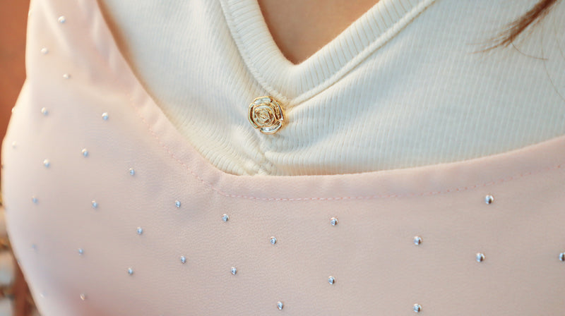 < M A D E > Foil Dotted One-piece