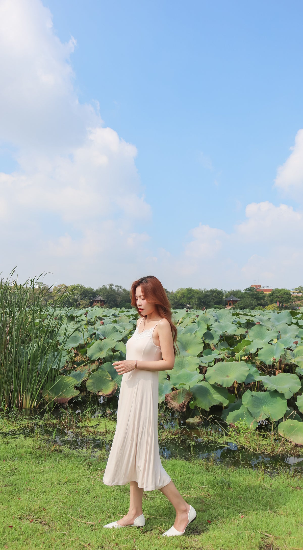 < M A D E > Calming Morning Jersey Dress