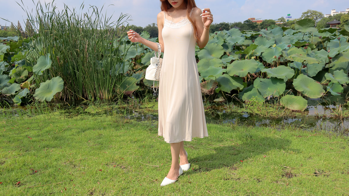 < M A D E > Calming Morning Jersey Dress