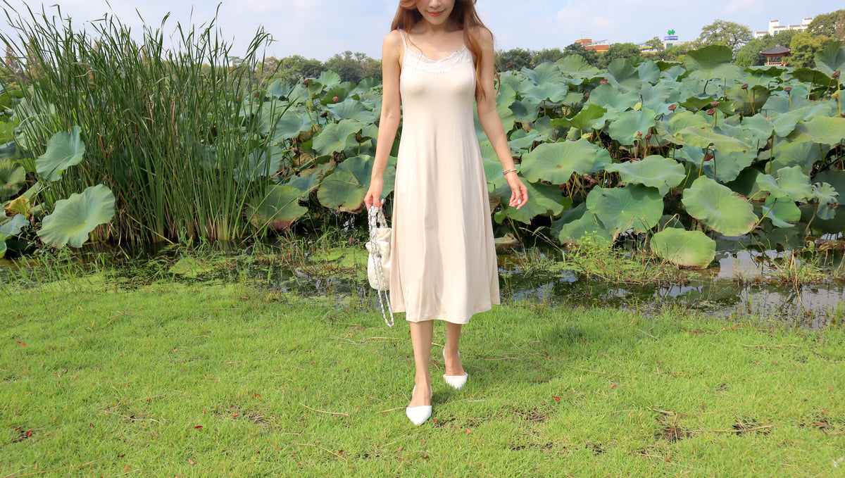 < M A D E > Calming Morning Jersey Dress