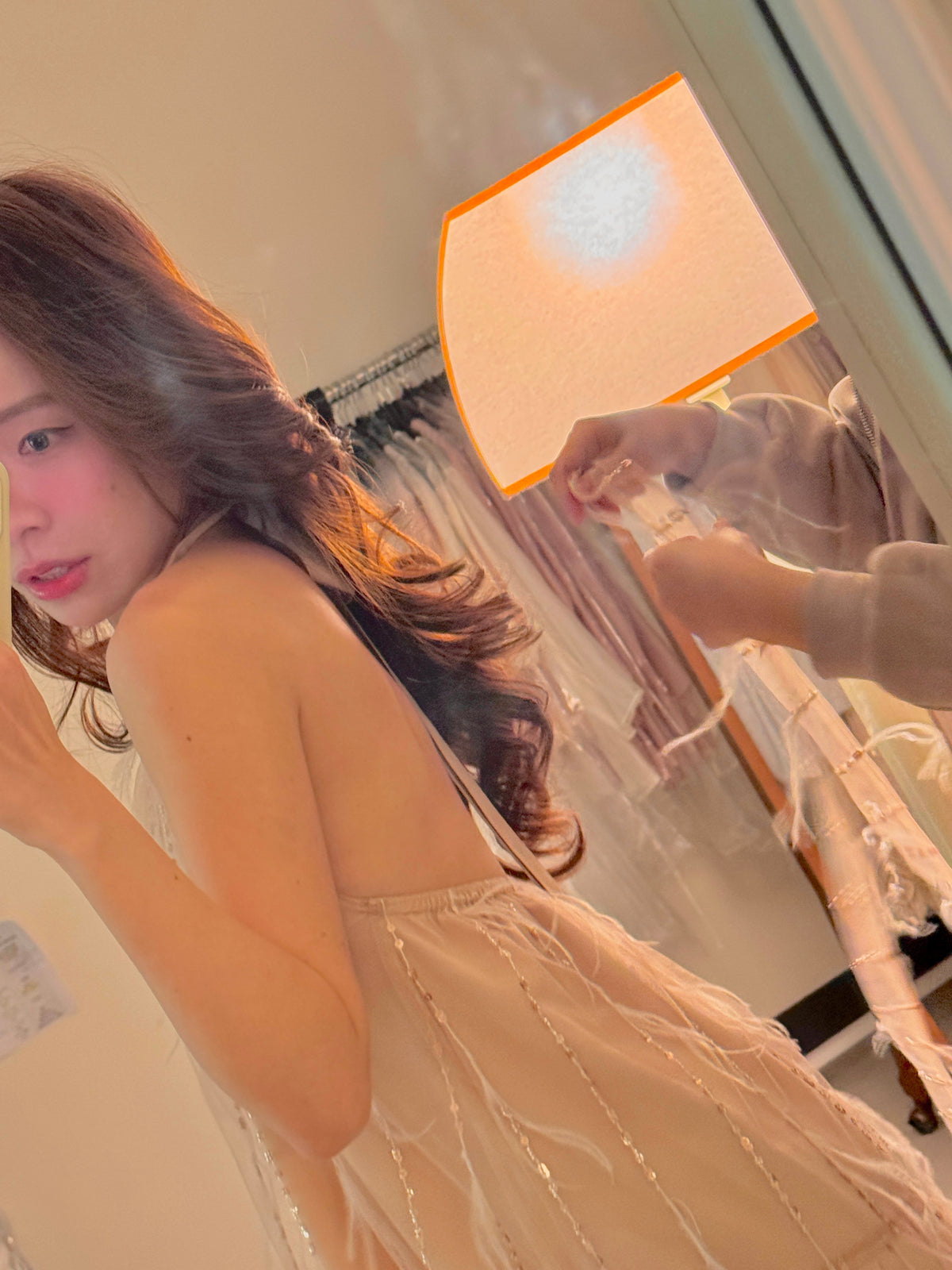 < M A D E > Rose Feather Cocktail Dress