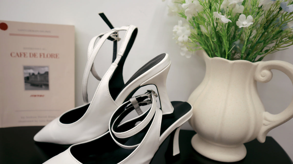 The Pillow White Heels