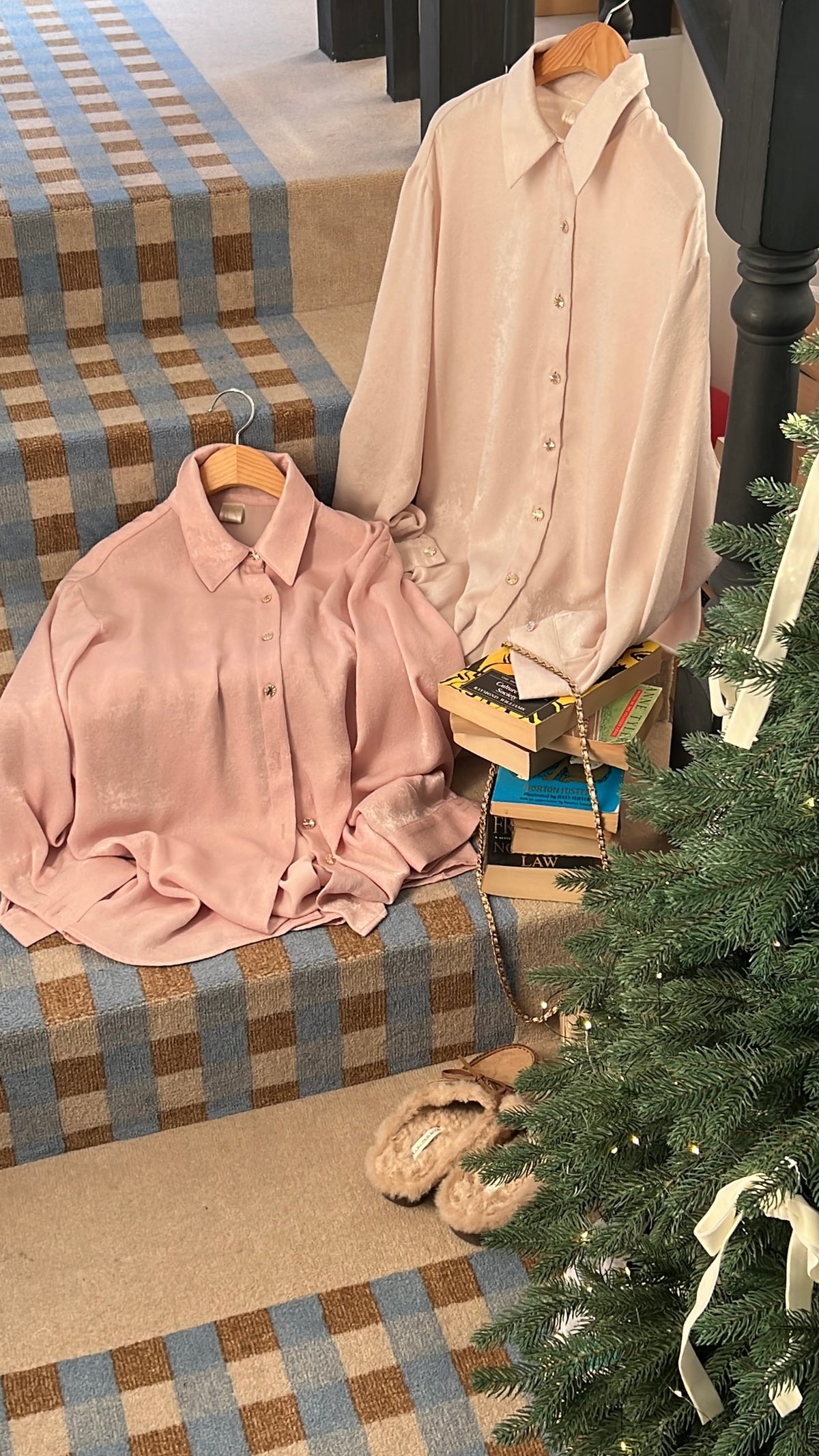 < M A D E >Velvet Luxe Coat Blouse