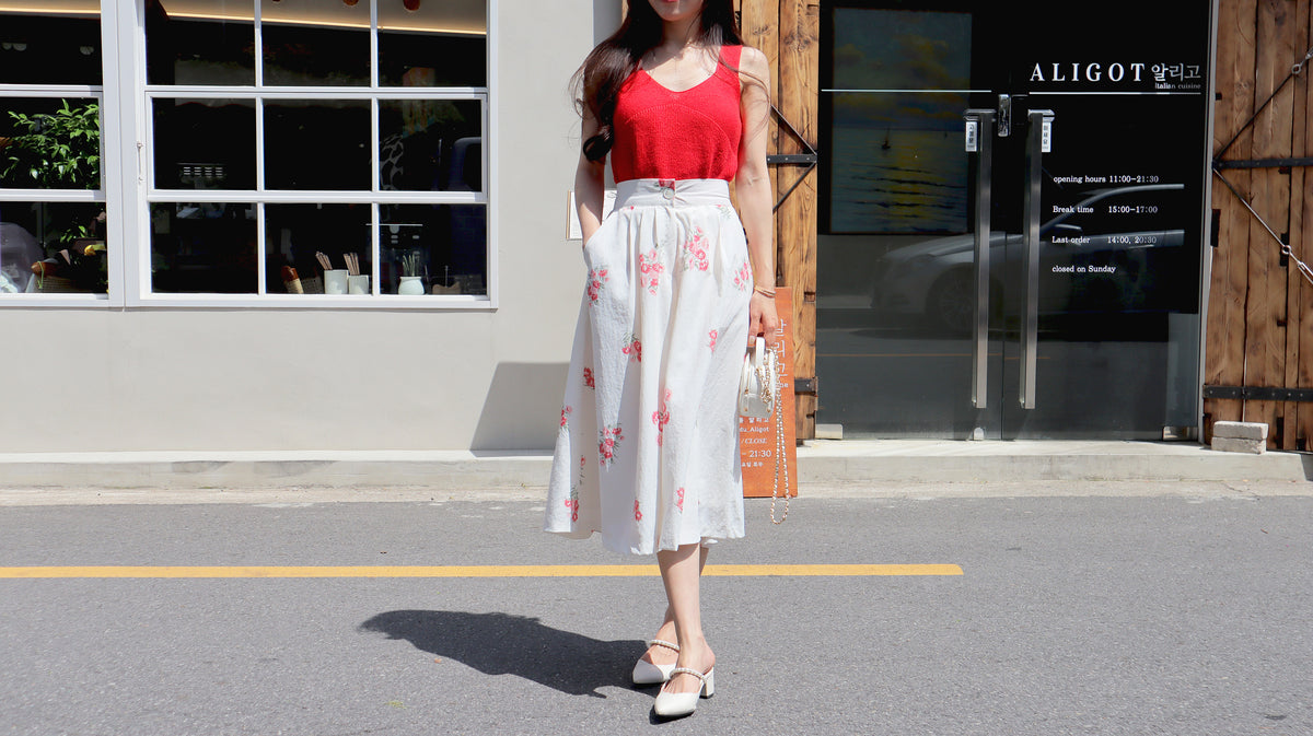 Summer Carnival Midi Skirt