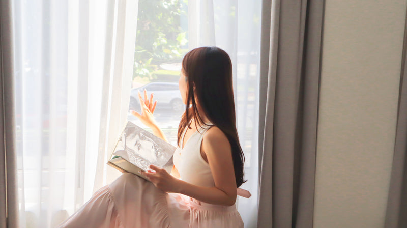 < M A D E > Lacquered Silky Long Skirt
