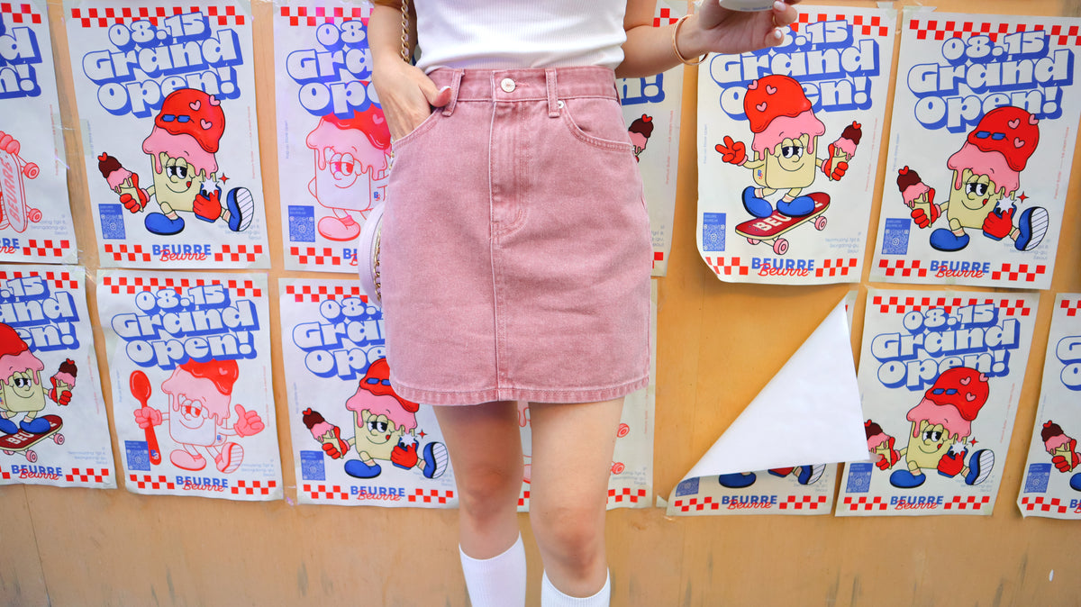 Dopamine Overload Denim Skirt